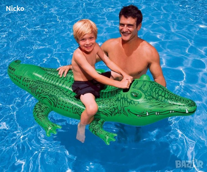 Надуваема играчка Алигатор INTEX LIL' Gator Ride-on, снимка 1