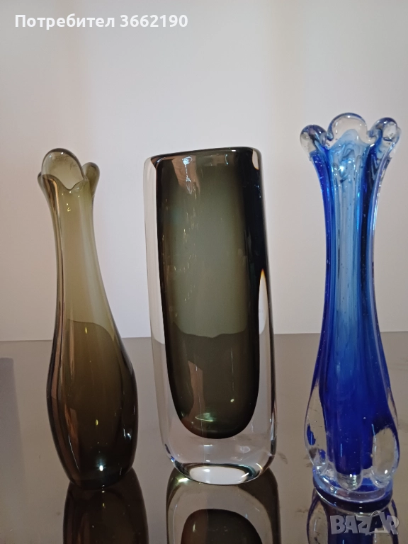 Сет вази Мурано, снимка 1