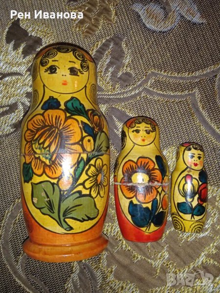 Продавам комплект от три матрьошки , снимка 1