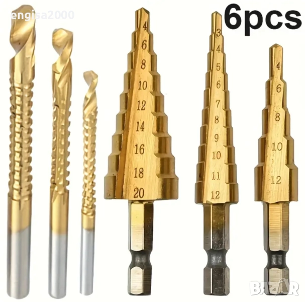 Комплект от 6 свредла, снимка 1