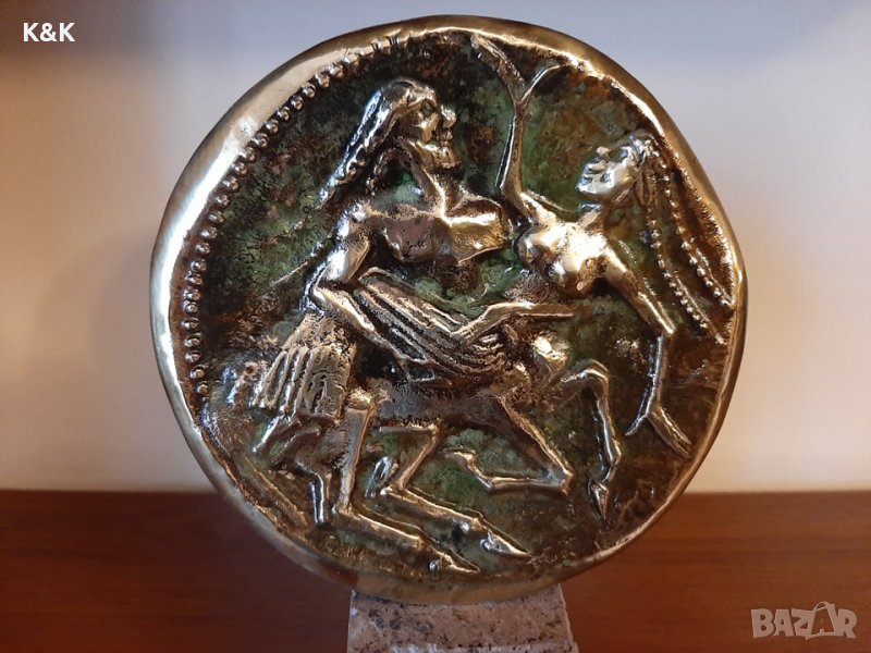 Антична бронзова монета, снимка 1