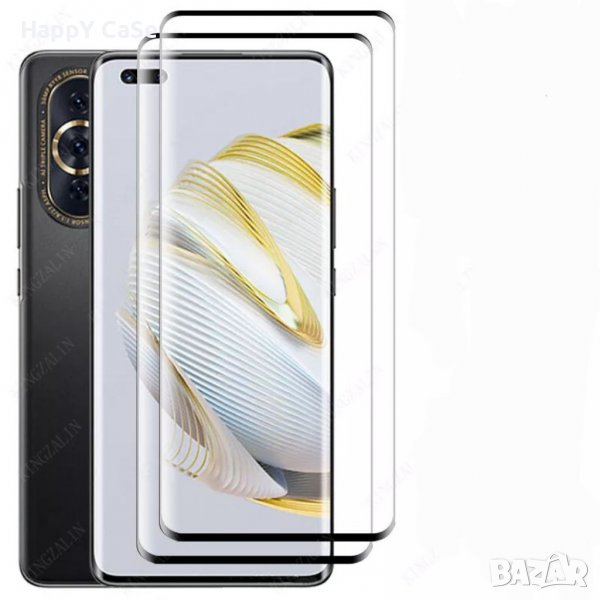 Huawei Nova 10 / Nova 10 Pro / Nova 9 / 3D ЦЯЛО ЛЕПИЛО Извит стъклен протектор, снимка 1