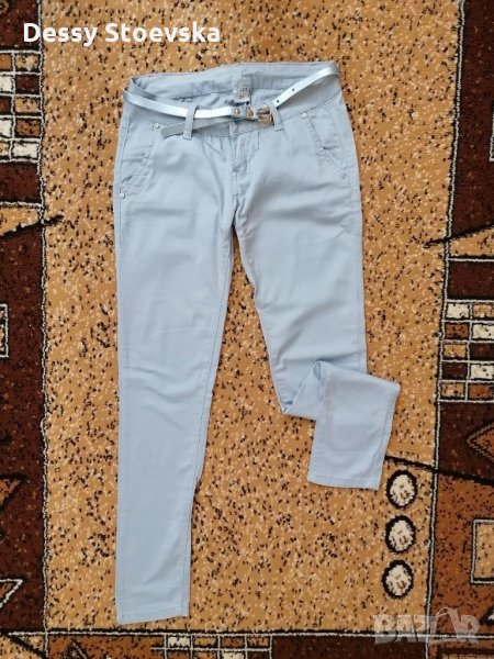 Разпродажба! Светло сив паталон с коланче, снимка 1