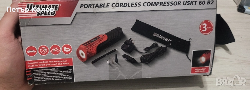 преносим компресор за кола, снимка 1