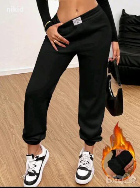 Черно дамско долнище панталон спортен анцунг , снимка 1