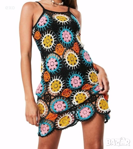 Красива рокля плетиво, Секси рокля, Бохо рокля, снимка 1