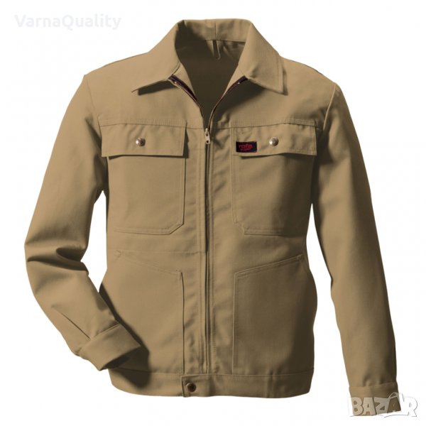 Мъжко работно яке Rofa, цвят каки/бежов, размер 48, устойчиво и бързосъхнещо, снимка 1