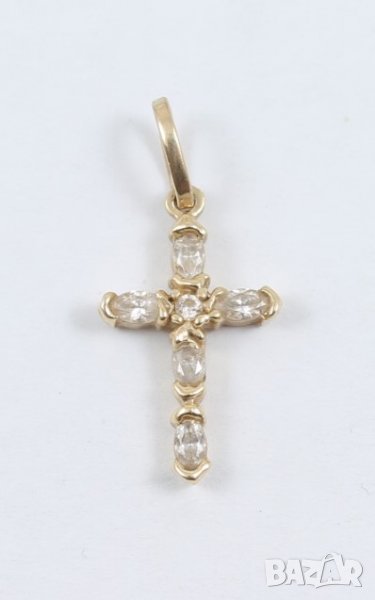 златна висулка кръст 47756-2, снимка 1