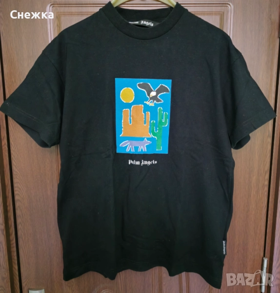 Мъжка тениска Palm Angels черна , снимка 1