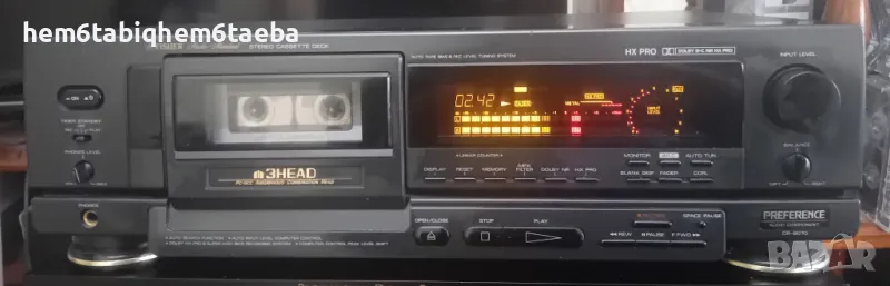 До 30.09 - 500 лв. Fisher CR 9070 топ модел кас. дек от последната им серия., снимка 1