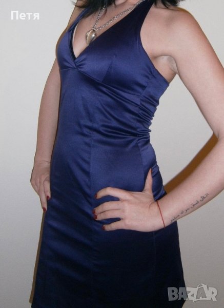 Дамска елегантна рокля в лилаво, снимка 1
