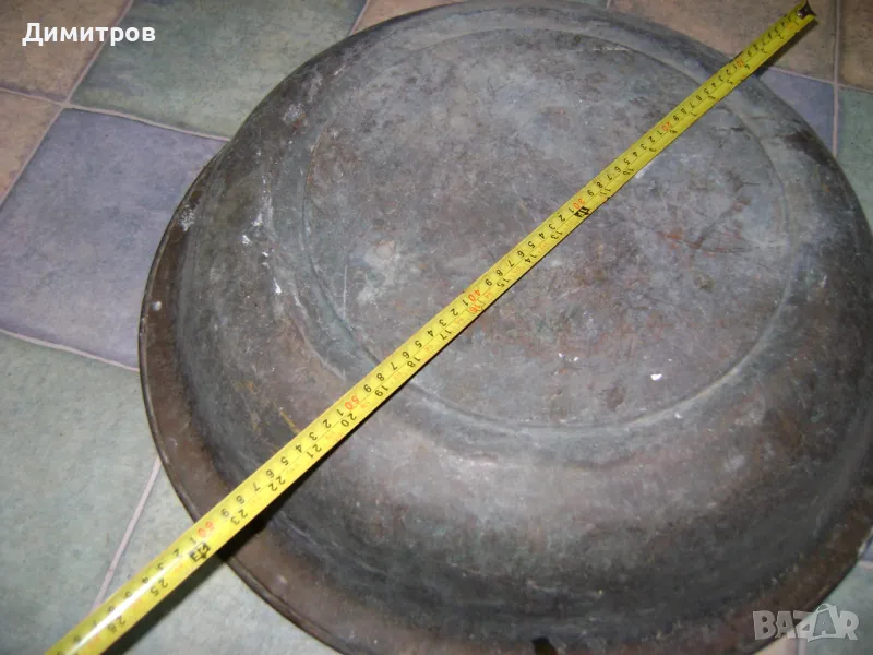 Старинен леген от мед 1938г, снимка 1