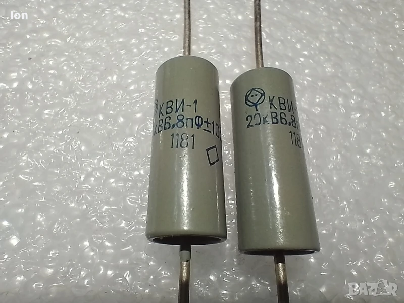 КВИ-1 6.8пФ 20кВ (6,8pF/20kV) СВЧ кондензатори , снимка 1