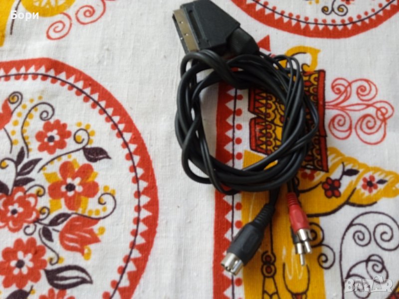 Кабел петица ,скарт ,2 х чинч, снимка 1