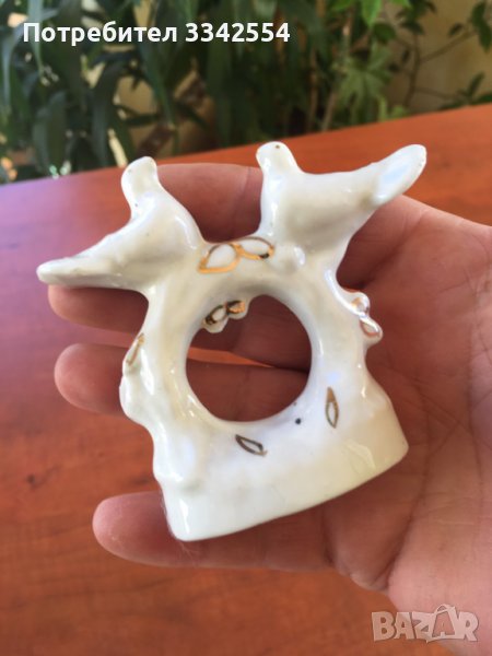 ПОРЦЕЛАН ФИГУРА СТАТУЕТКА ПОЗЛАТА, снимка 1