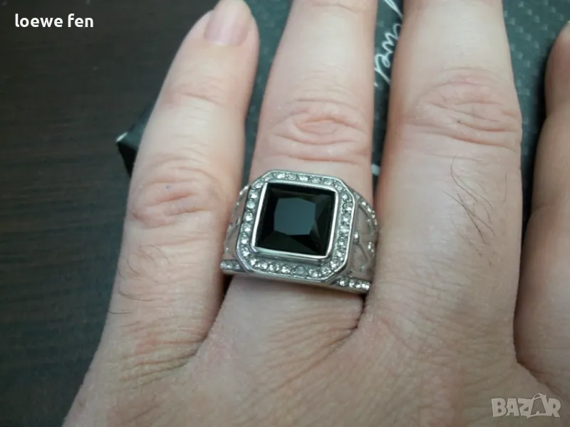 Iced Cult Silver - мъжки пръстен много красив медицинска стомана 316L, снимка 1