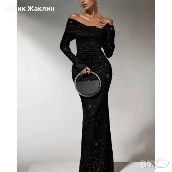 Вечерна рокля с отворени рамене , снимка 1