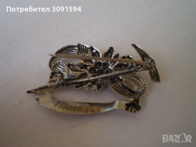 стара планинска брошка ZERMATT Цермат Село в Швейцари, снимка 4 - Антикварни и старинни предмети - 40257333