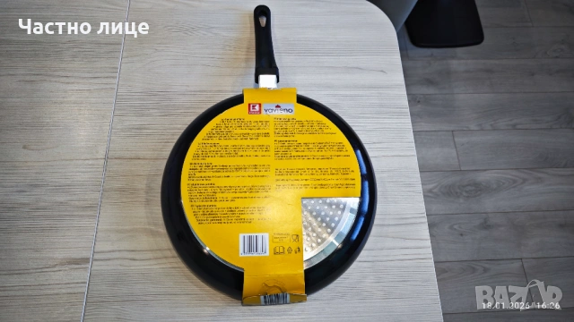 Продавам чисто нов тиган тефлонов 32 см , снимка 2 - Съдове за готвене - 53161096