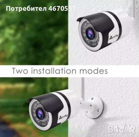 Смарт камера P2P, снимка 2 - Комплекти за видеонаблюдение - 56287890