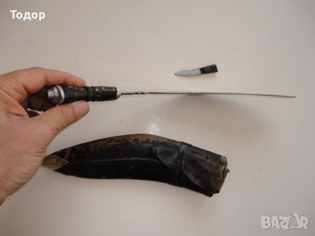 Стар нож кукри , снимка 12 - Ножове - 52670271