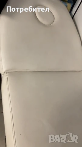 Стационарна масажна кушетка бяла