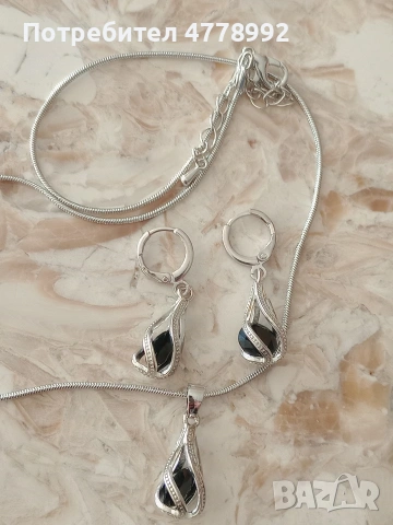 колиета с обеци, снимка 8 - Бижутерийни комплекти - 54037897