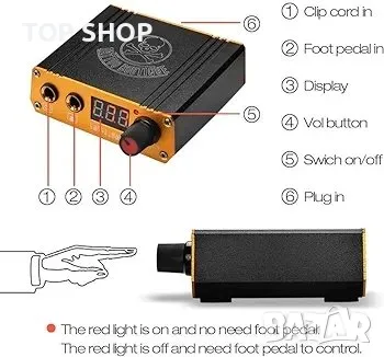 Комплект въртяща се писалка за татуировки, снимка 4 - Друга електроника - 48787246