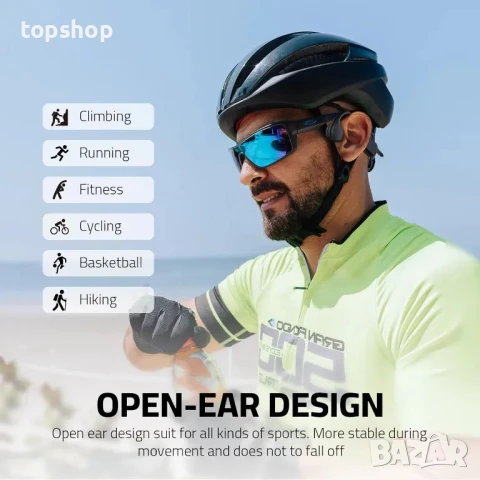 НОВИ Tulbeys водоустойчиви слушалки с костна проводимост, IPX8,  Bluetooth, 32GB Вградена памет, MP3, снимка 6 - Bluetooth слушалки - 50494928