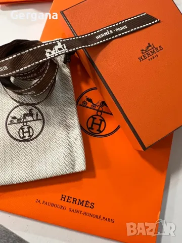 Бяла гривна Hermes, снимка 5 - Гривни - 48044091