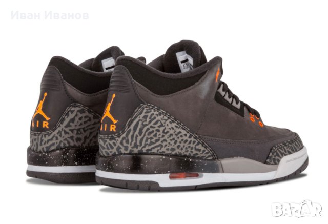 оригинални маратонки  Jordan 3 Retro Fear (GS), снимка 3 - Маратонки - 40792953