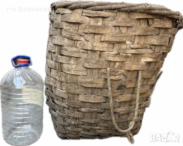 Автентична дървена кошница - изплетена от клони, снимка 10 - Антикварни и старинни предмети - 44736544