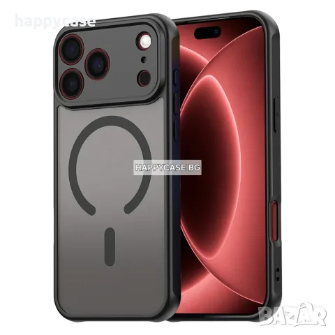 Apple iPhone 18 Pro Max / 18 Pro / 17 Pro Max / 17 Pro / FROSTED MAGSAFE Матов кейс гръб
