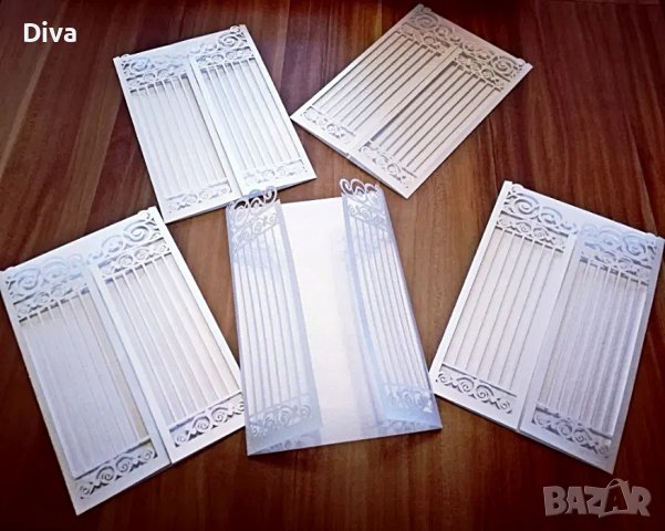 Винтидж сватбени покани , снимка 2 - Покани - 38132474