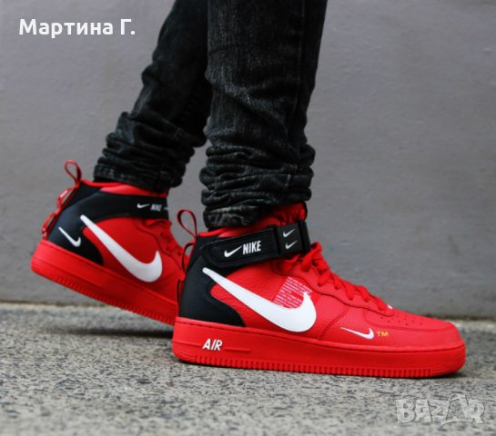 Nike Дамски Червени Маратонки Спортни Обувки Кецове Найк, снимка 2 - Маратонки - 31029333
