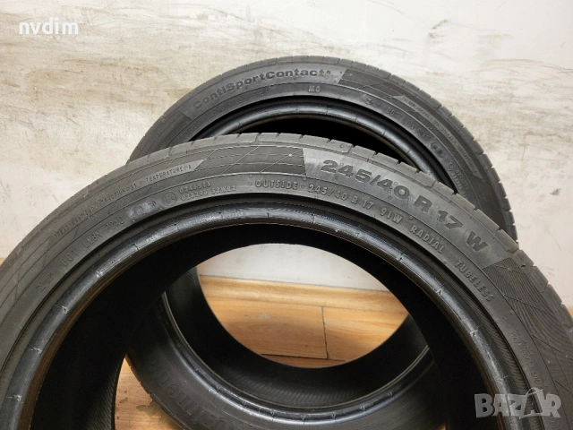  245/40/17 Continental / летни гуми, снимка 6 - Гуми и джанти - 54046604