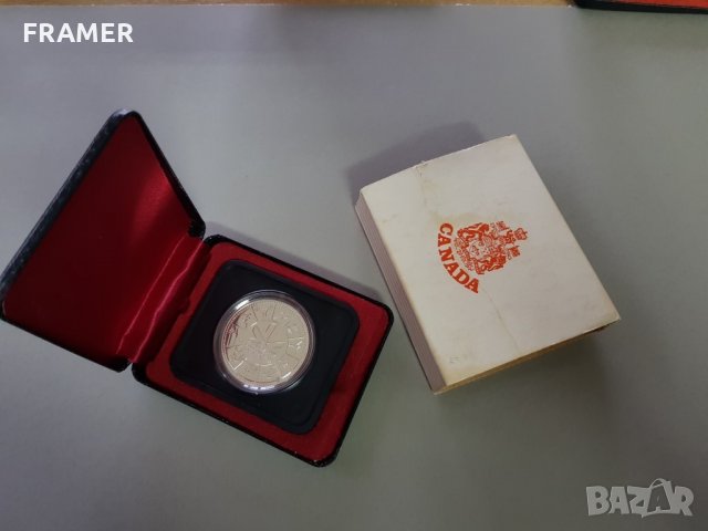 1 сребърен долар 1978 година Канада Елизабет II сребро в ТОП качество, снимка 1 - Нумизматика и бонистика - 35285097