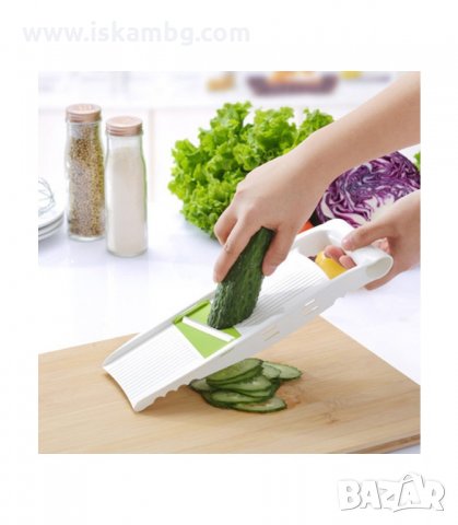 КУХНЕНСКО РЕНДЕ ЗА ЗЕЛЕНЧУЦИ С 5 ПРИСТАВКИ И ДЪРЖАЧ - код 1808, снимка 10 - Аксесоари за кухня - 33980035