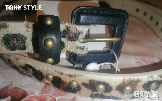 Тигров Дамски Колан Изцяло от Естествен Косъм Нов 100см., снимка 2 - Колани - 51644163