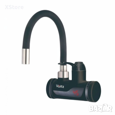Нагревател за вода Voltz - За стена или плот, 3300W, Черен, снимка 3 - Смесители - 52588590