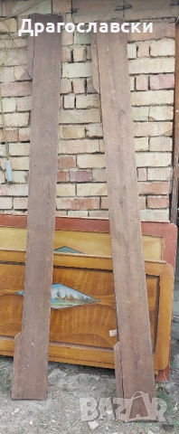 за легло  - дървени стари табли, стара табла, рисувани, персон и половина, снимка 4 - Други - 51848911