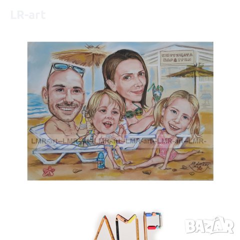 КАРИКАТУРИ , ръчно рисувам с пастели., снимка 7 - Картини - 42154903