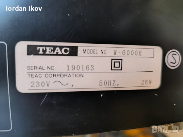 TEAC W-6000, снимка 8 - Декове - 52509377