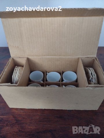 НОВ КИТАЙСКИ ПОРЦЕЛАНОВ СЕРВИЗ 12 ЧАСТИ ЧАШИ С ЧИНИЙКИ ЗА КЪСО КАФЕ, снимка 11 - Чаши - 36234284