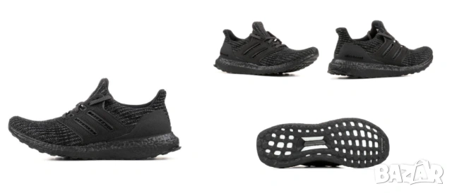 маратонки adidas UltraBoost 4.0 "Triple Black номер 43 ,5-44, снимка 2 - Маратонки - 53892818