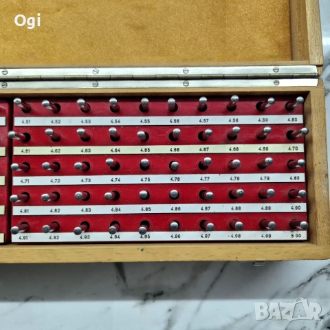 Комплект Мерителни щифтове 4-5мм , снимка 8 - Шублери - 48785139