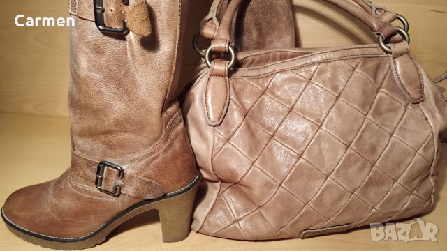 Италиански ботуши от естествена кожа