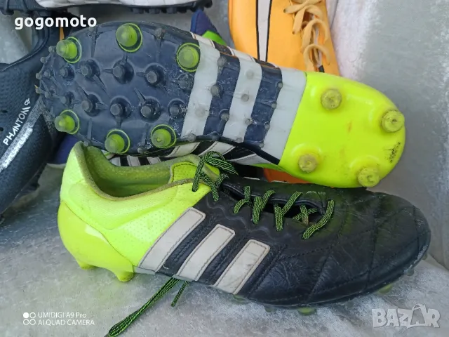 бутонки, футболни обувки, калеври adidas Ace 15.1 FG AG Mens - Solar Yellow 39 - 40 , снимка 2 - Други - 47993442
