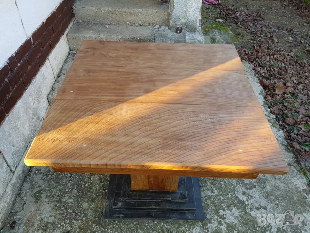 Стара маса направена от бряст, снимка 4 - Антикварни и старинни предмети - 35458046