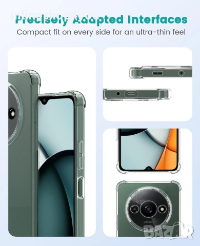 Прозрачен Силиконов Удароустойчив Кейс за Xiaomi Redmi A3, снимка 4 - Калъфи, кейсове - 52647349